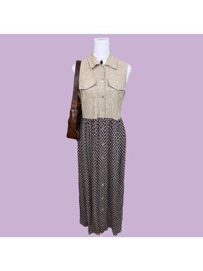 90s ditsy floral cottagecore dress